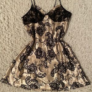 Floral Satin Dress
